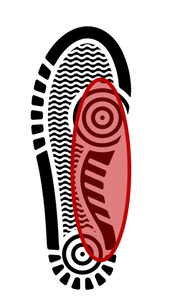 シューズ内側全体