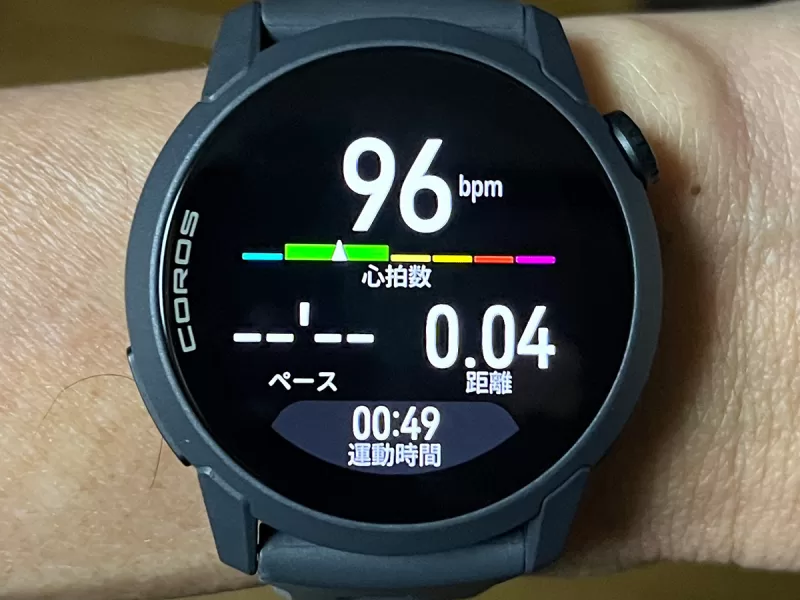 ランニング・アクティビティ画面1